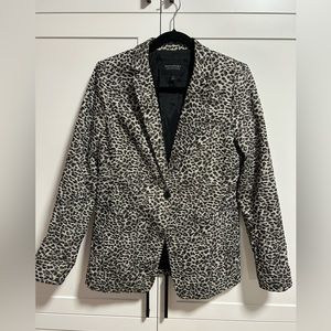 Banana Republic leopard lurex blazer